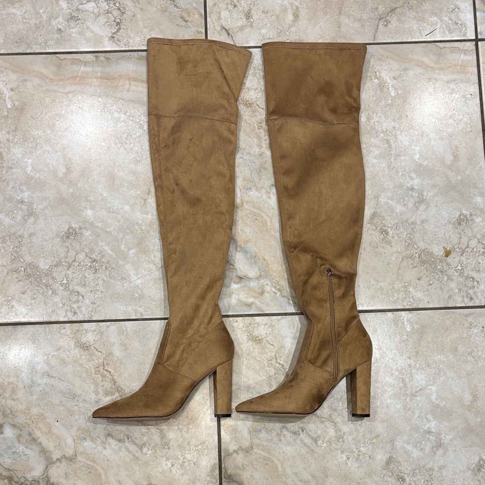 Marc Fisher Tan Over-the-Knee Boots